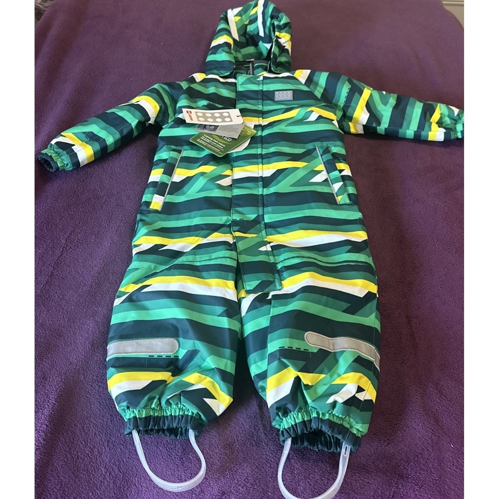 LEGO Wear Size EU 80/12-18 Months Julian 709 Snowsuit Dark Green Ski Outdoor - Picture 4 of 16